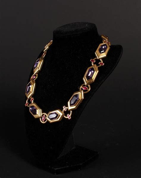 yves saint laurent costume jewelry|yves saint laurent vintage jewelry.